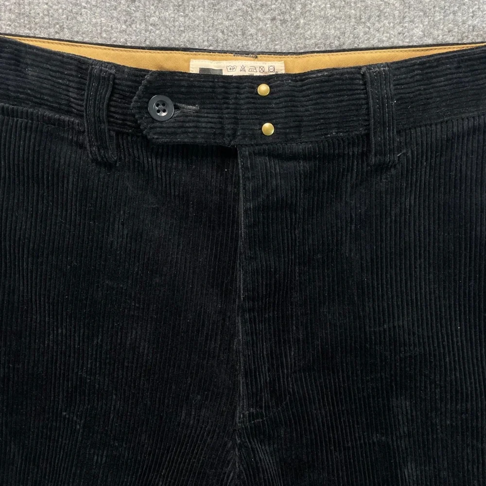 Gap Corduroy Pants Men's 34x30 Black Wide Wale Cotton Khaki